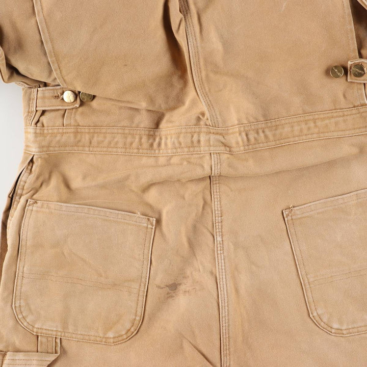 Oversized Carhartt duck long-sleeved jumpsuit, men's size W41 unclear brown type Vintage Second Hand