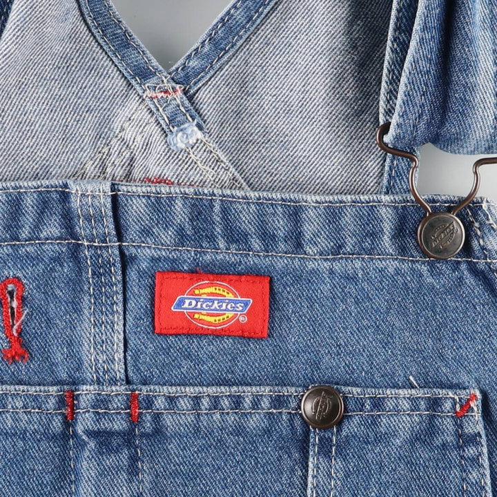 Dickies denim overalls for men, equivalent to W35 cotton blue type Vintage Second Hand