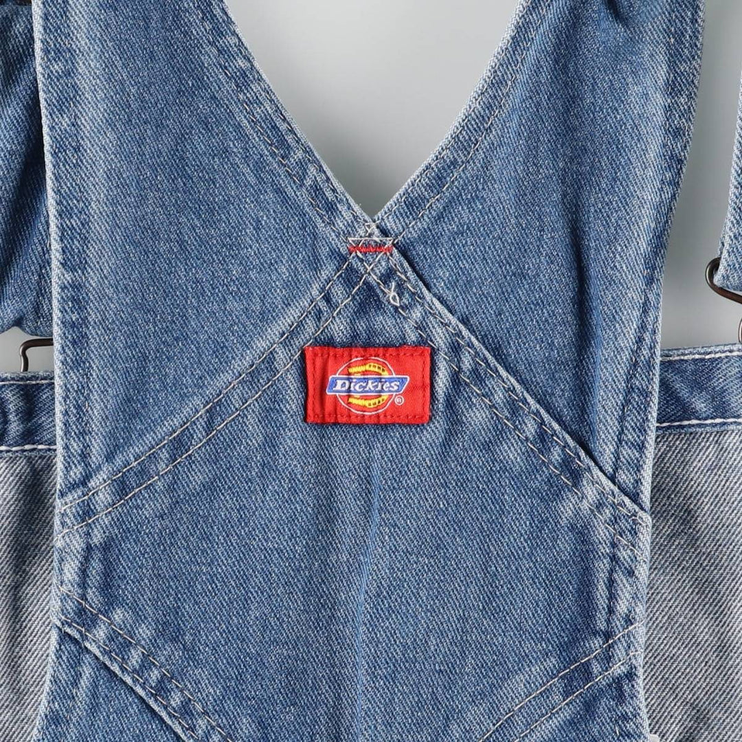 Dickies denim overalls for men, equivalent to W35 cotton blue type Vintage Second Hand