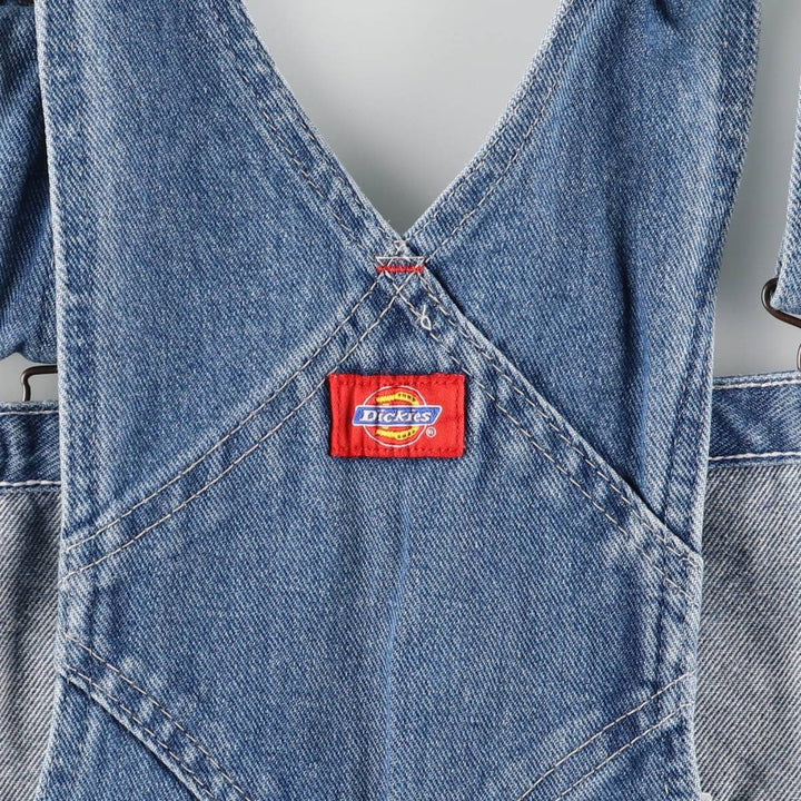 Dickies denim overalls for men, equivalent to W35 cotton blue type Vintage Second Hand