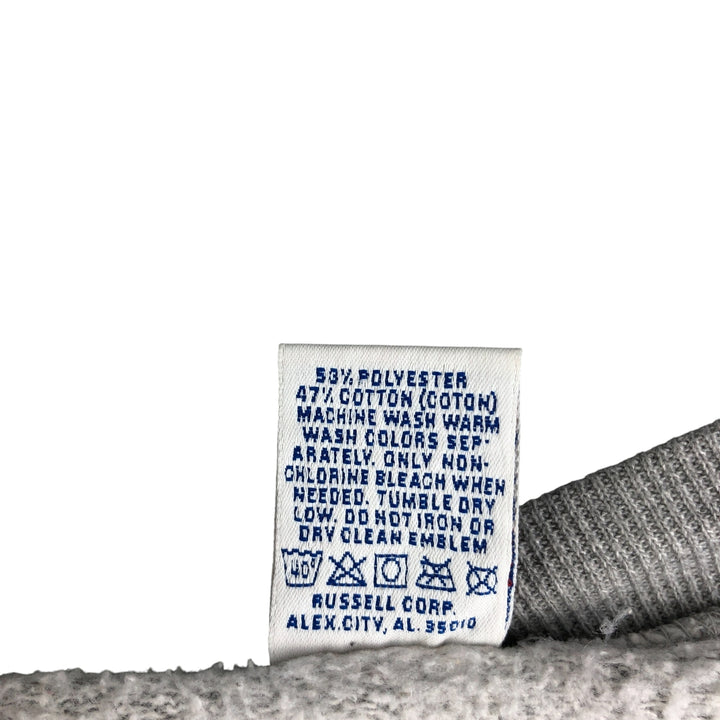 90'S Russell College Character Sweatshirt, Made in USA, Men's Size L, Vintage cotton gray type Vintage Second Hand