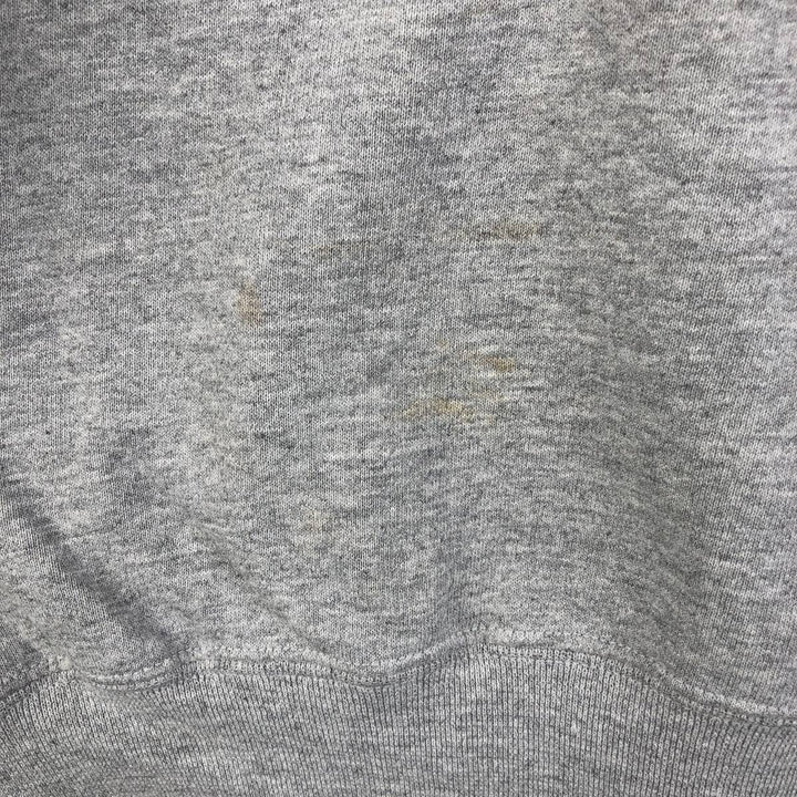 90'S Russell College Character Sweatshirt, Made in USA, Men's Size L, Vintage cotton gray type Vintage Second Hand