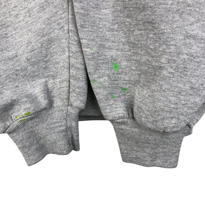 90'S Russell College Character Sweatshirt, Made in USA, Men's Size L, Vintage cotton gray type Vintage Second Hand
