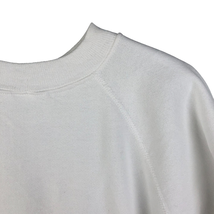 Hanes Vintage College Sweatshirt, Made in USA, Men's Size XL cotton white type Vintage Second Hand