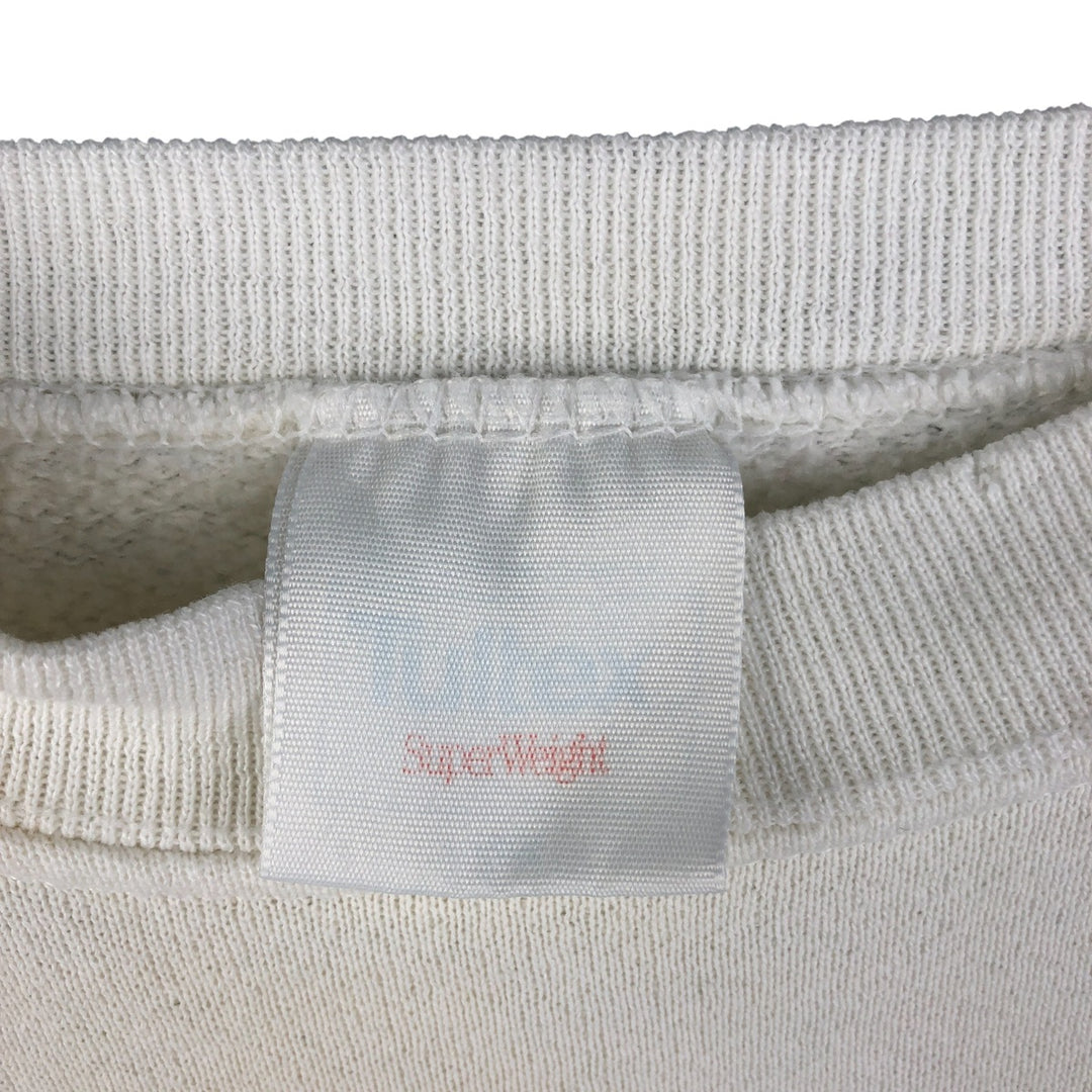 Vintage 90'S Tultex college sweatshirt, size L, men's cotton unbleached Vintage Second Hand