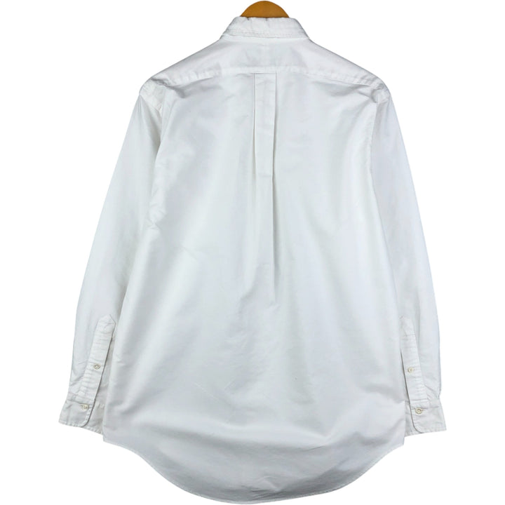 Ralph Lauren long sleeve button down shirt, men's size L cotton white type Vintage Second Hand