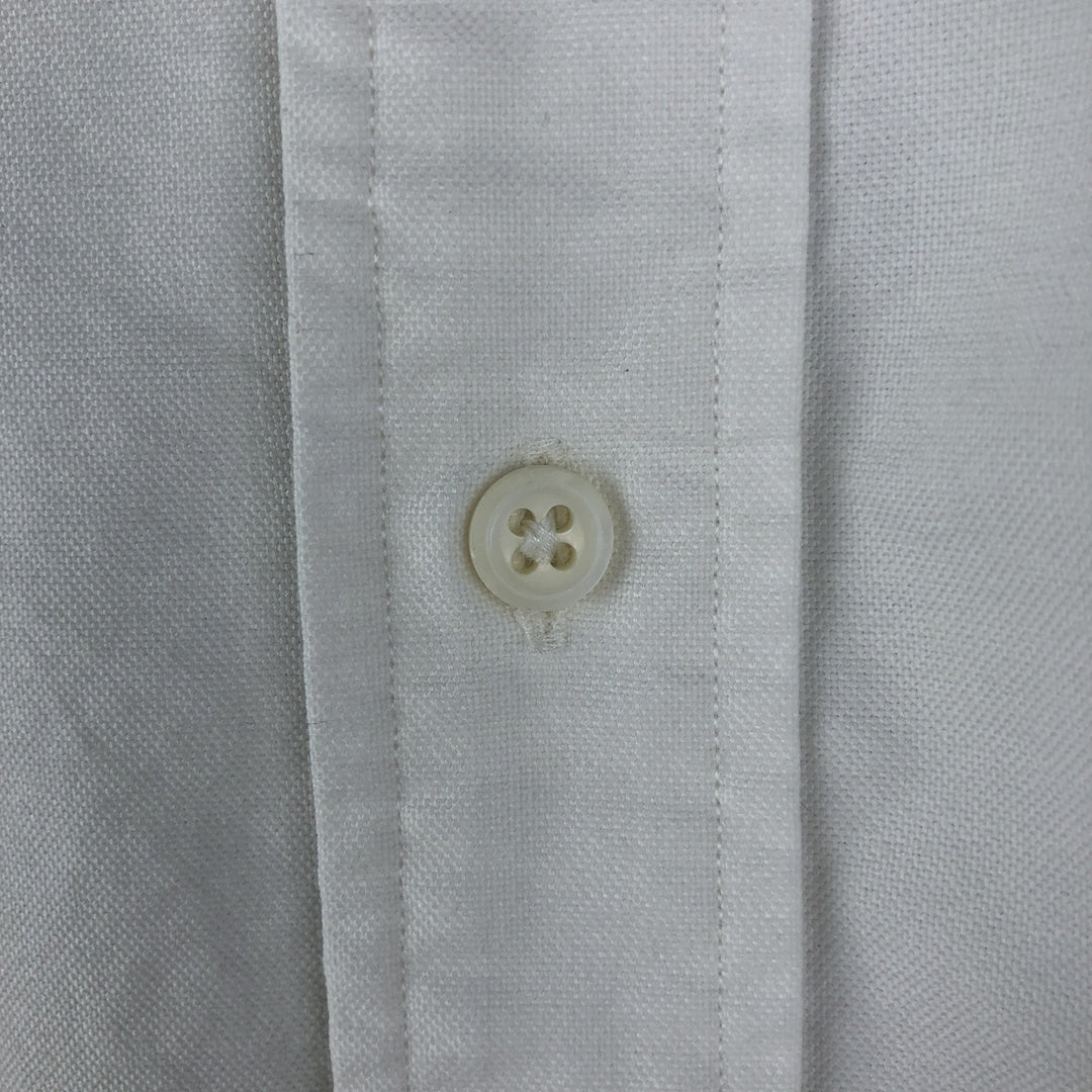 Ralph Lauren long sleeve button down shirt, men's size L cotton white type Vintage Second Hand