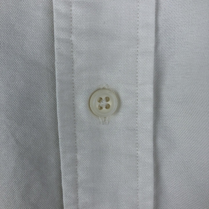 Ralph Lauren long sleeve button down shirt, men's size L cotton white type Vintage Second Hand