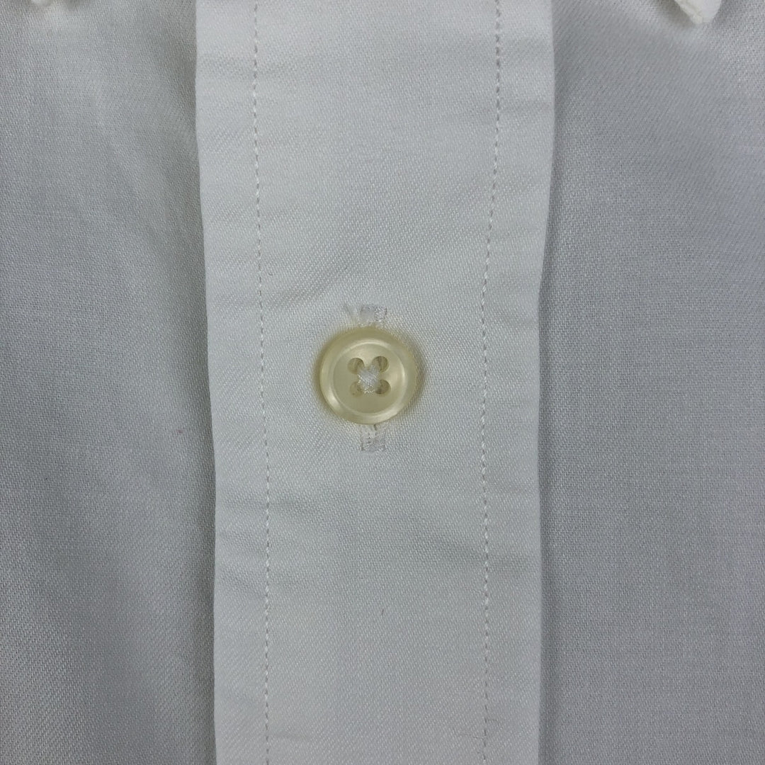 Ralph Lauren YARMOUTH long sleeve button down shirt, men's size L cotton white type Vintage Second Hand