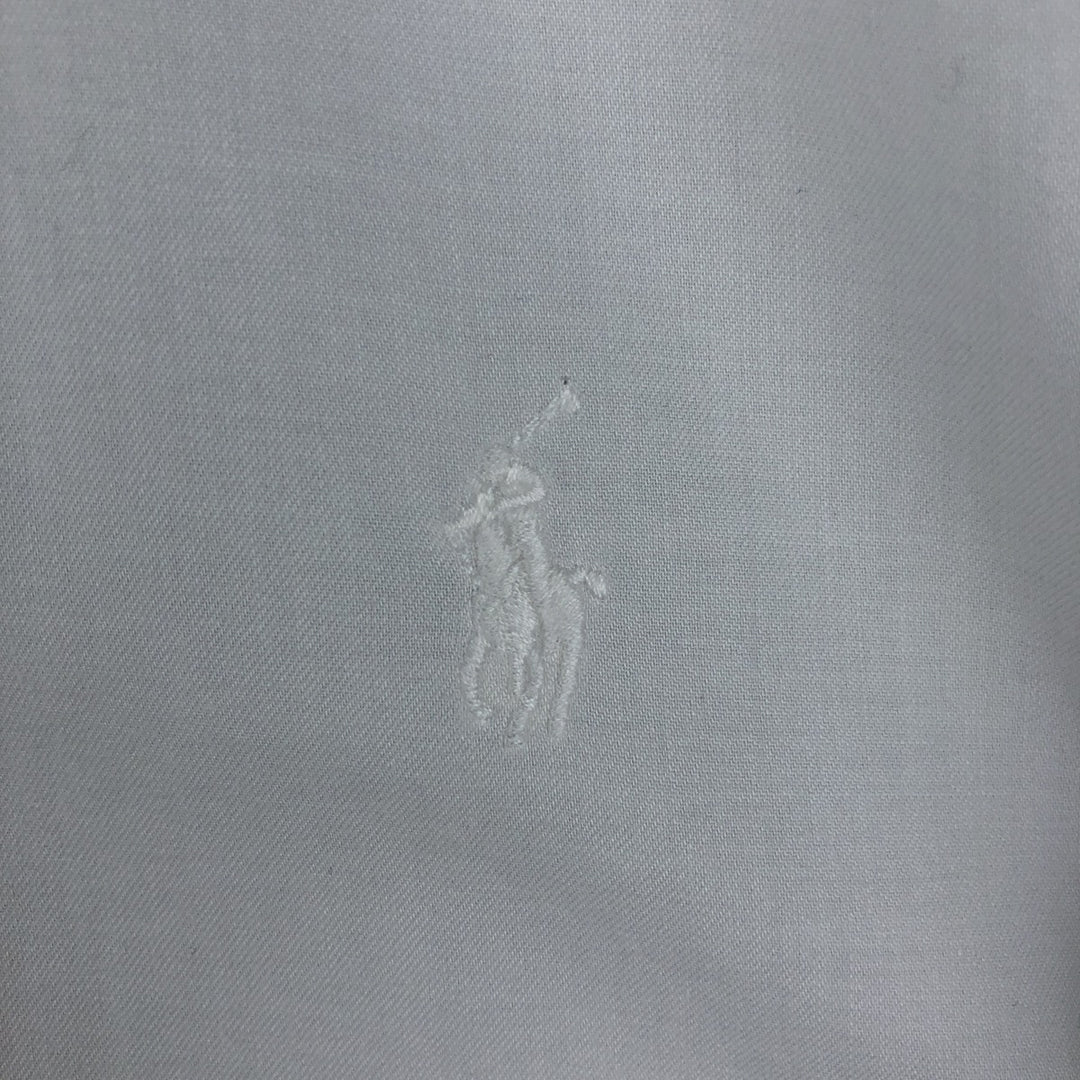 Ralph Lauren YARMOUTH long sleeve button down shirt, men's size L cotton white type Vintage Second Hand