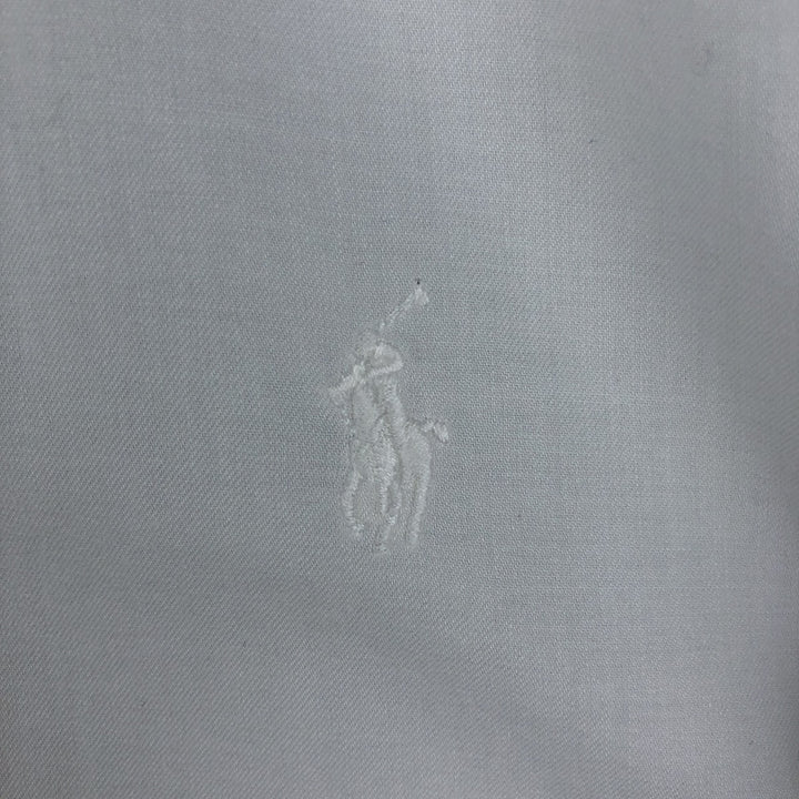 Ralph Lauren YARMOUTH long sleeve button down shirt, men's size L cotton white type Vintage Second Hand