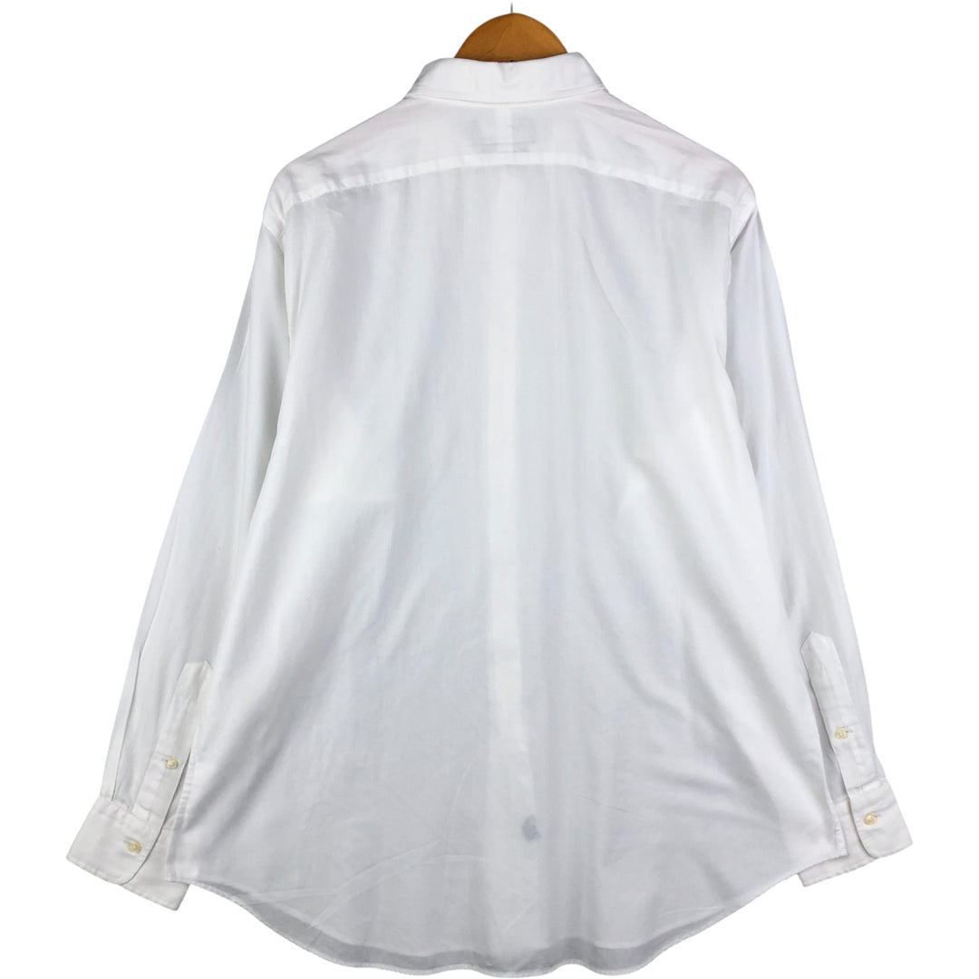 Ralph Lauren POLO by Ralph Lauren ANDREW long sleeve cotton shirt, men's size L cotton white type Vintage Second Hand