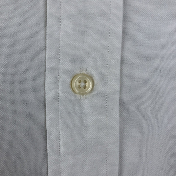 Ralph Lauren YARMOUTH long sleeve button down shirt, men's size L cotton white type Vintage Second Hand