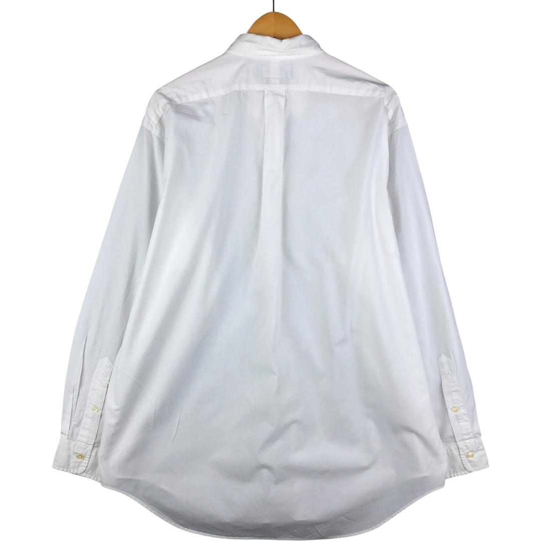 Ralph Lauren YARMOUTH long sleeve button down shirt, men's XL size cotton white type Vintage Second Hand
