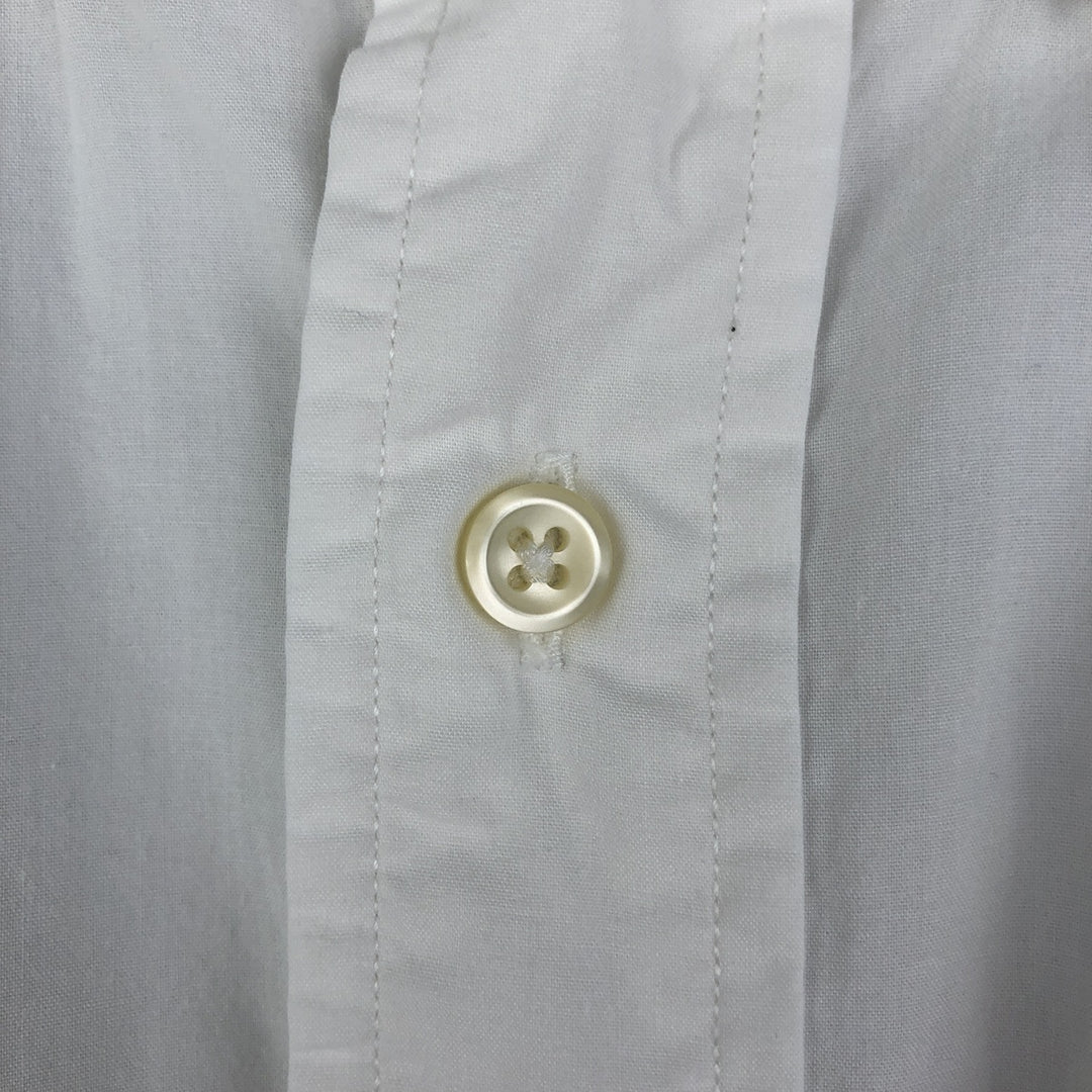 Ralph Lauren YARMOUTH long sleeve button down shirt, men's XL size cotton white type Vintage Second Hand