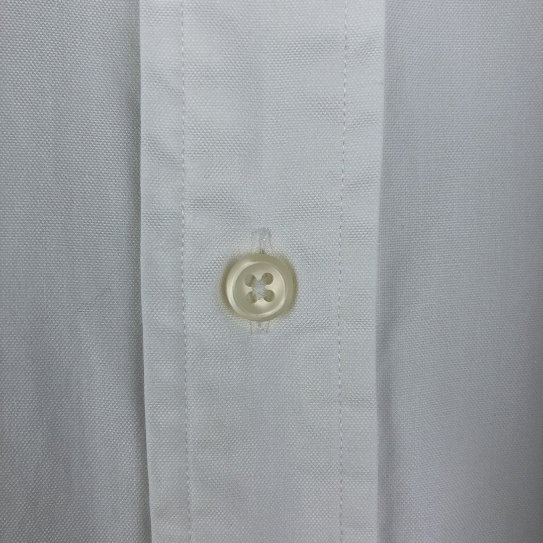 Ralph Lauren YARMOUTH long sleeve button down shirt, men's size L cotton white type Vintage Second Hand