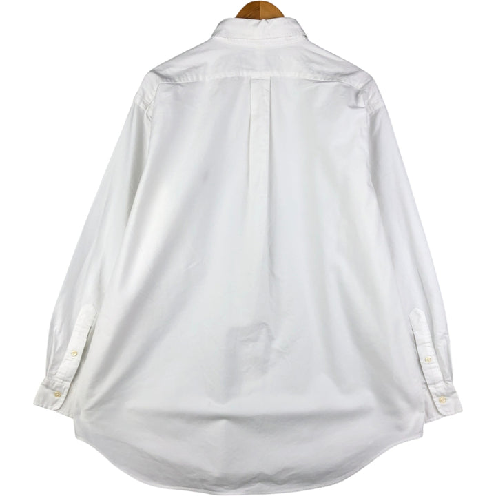 Ralph Lauren YARMOUTH long sleeve button down shirt, men's XL size cotton white type Vintage Second Hand
