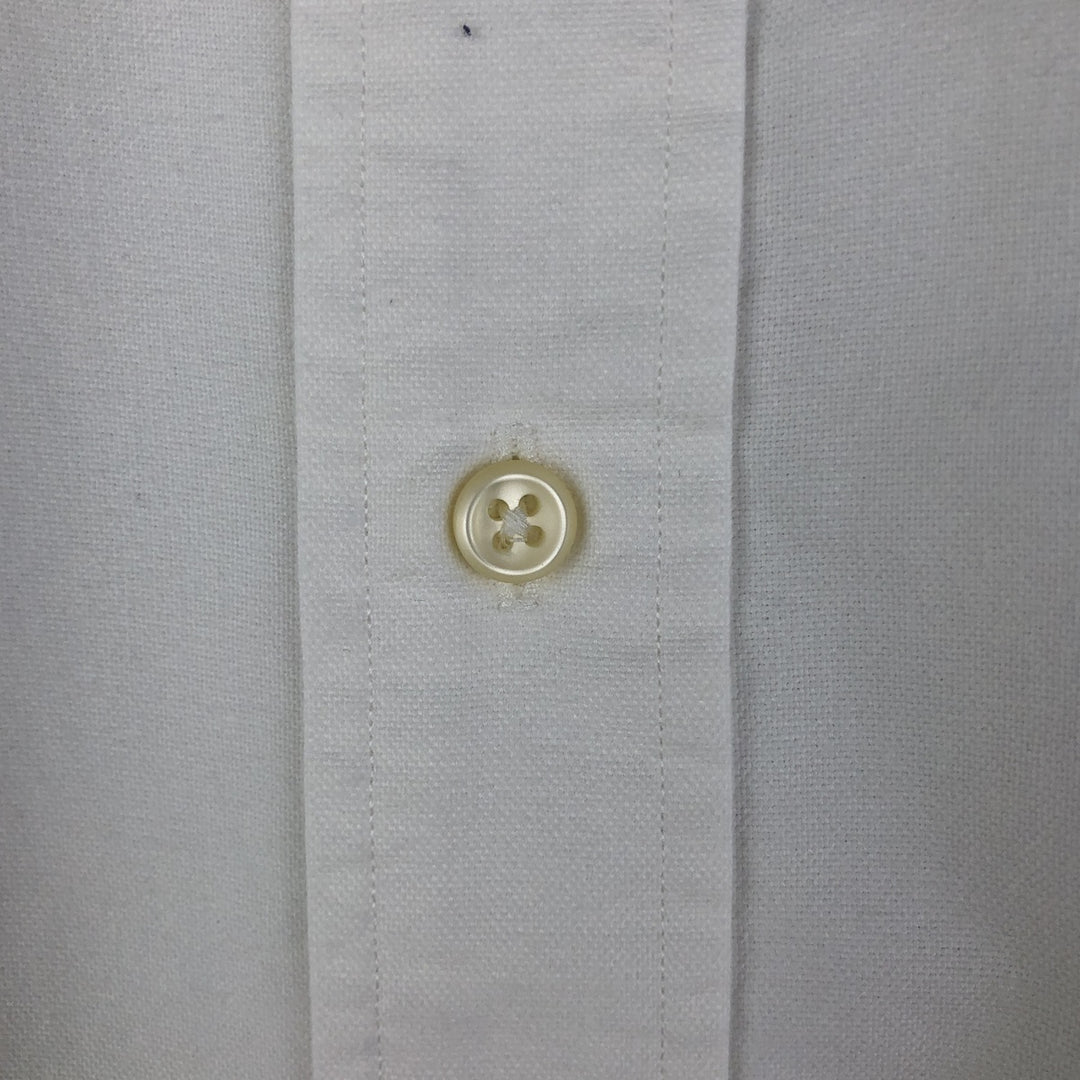 Ralph Lauren YARMOUTH long sleeve button down shirt, men's XL size cotton white type Vintage Second Hand