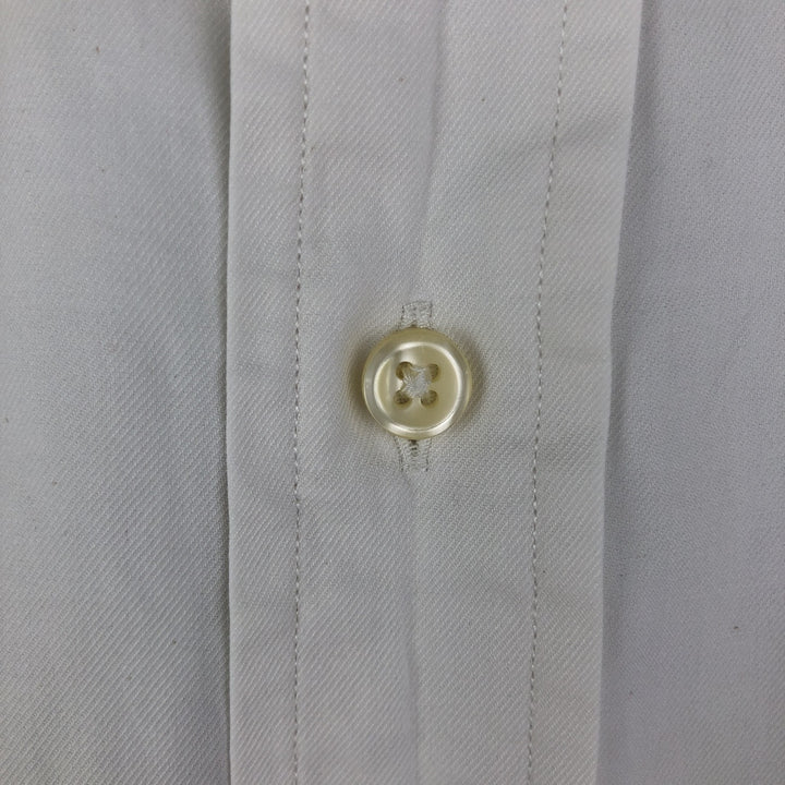 Ralph Lauren Custom Fit Dress Shirt, long-sleeved button-down shirt, men's size M cotton white type Vintage Second Hand