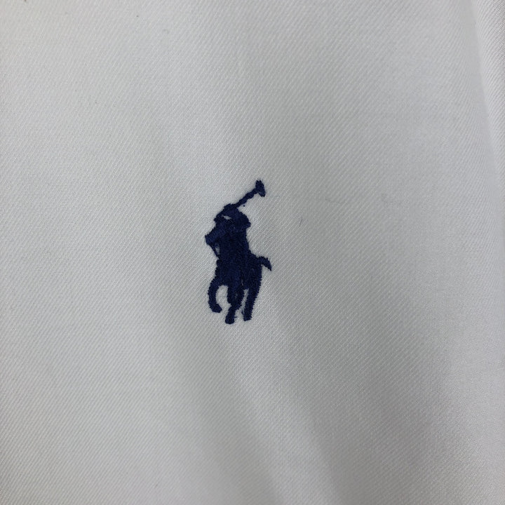Ralph Lauren Custom Fit Dress Shirt, long-sleeved button-down shirt, men's size M cotton white type Vintage Second Hand