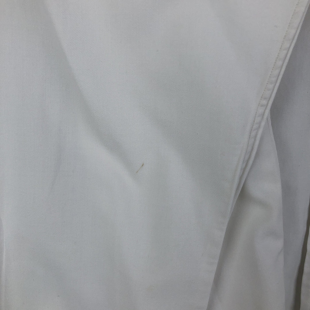 Ralph Lauren Custom Fit Dress Shirt, long-sleeved button-down shirt, men's size M cotton white type Vintage Second Hand