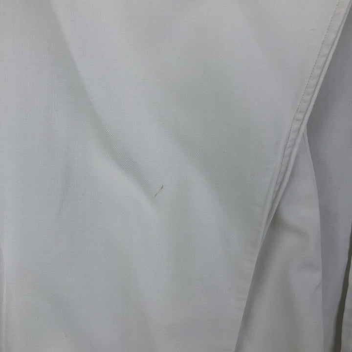 Ralph Lauren Custom Fit Dress Shirt, long-sleeved button-down shirt, men's size M cotton white type Vintage Second Hand