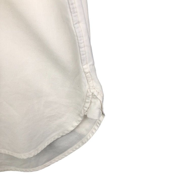 Ralph Lauren Custom Fit Dress Shirt, long-sleeved button-down shirt, men's size M cotton white type Vintage Second Hand