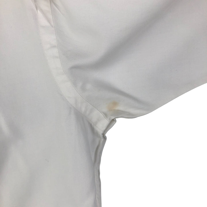 Ralph Lauren Custom Fit Dress Shirt, long-sleeved button-down shirt, men's size M cotton white type Vintage Second Hand