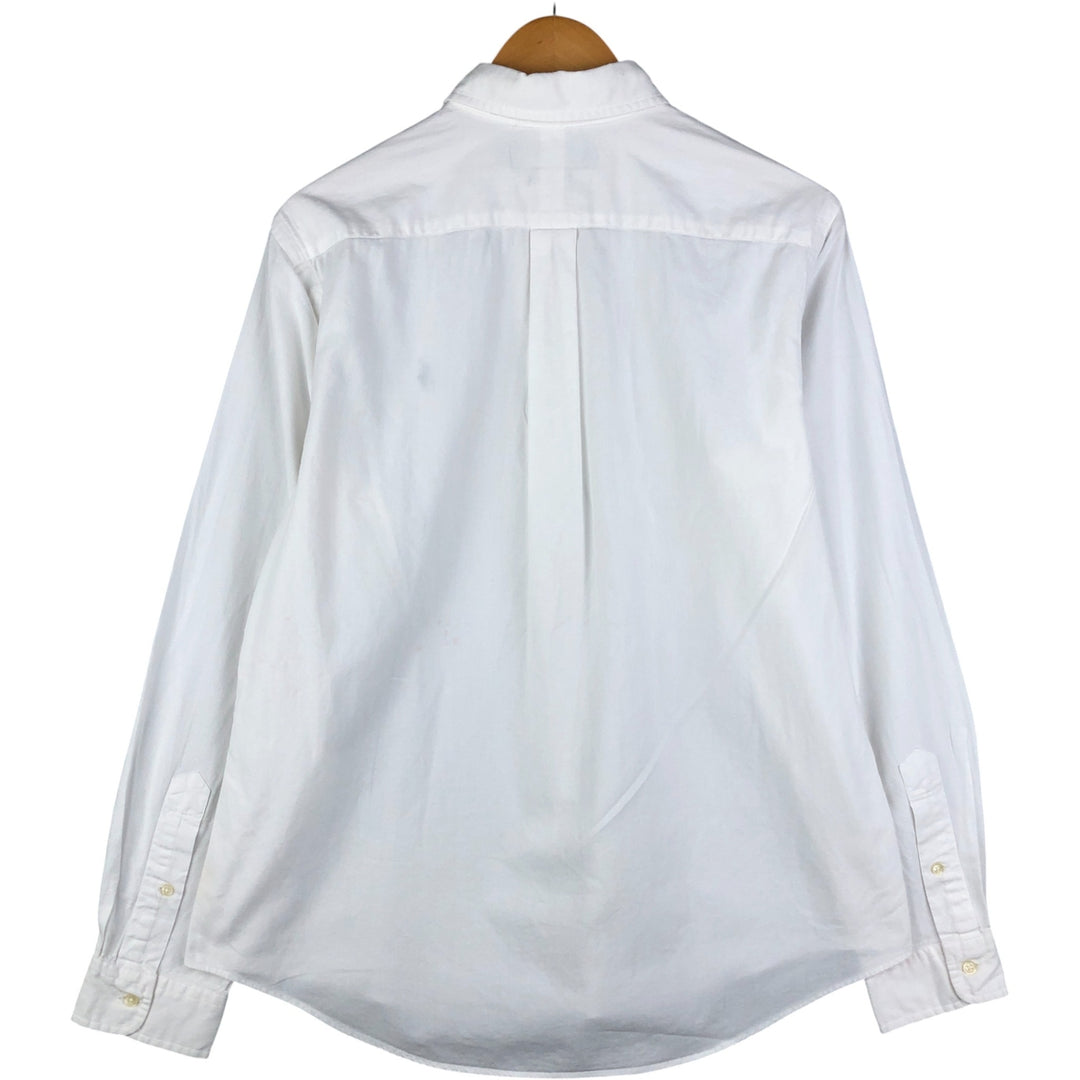 Ralph Lauren CUSTOM FIT long sleeve button down shirt, men's size L cotton white type Vintage Second Hand