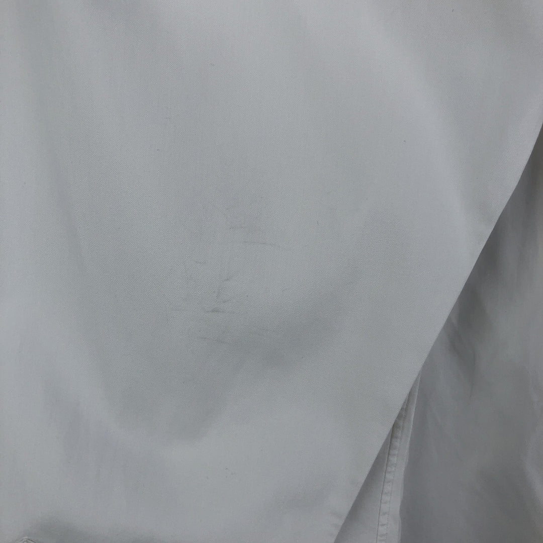 Ralph Lauren YARMOUTH long sleeve button down shirt, men's size L cotton white type Vintage Second Hand