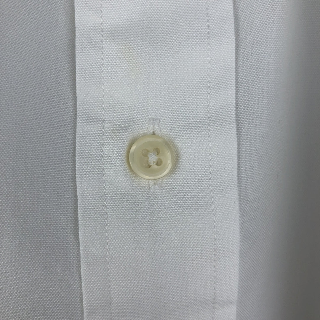 Ralph Lauren YARMOUTH long sleeve button down shirt, men's size L cotton white type Vintage Second Hand
