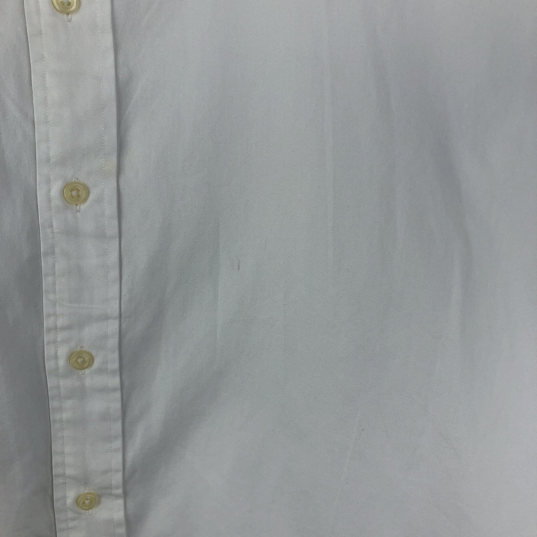 Ralph Lauren YARMOUTH long sleeve button down shirt, men's size L cotton white type Vintage Second Hand