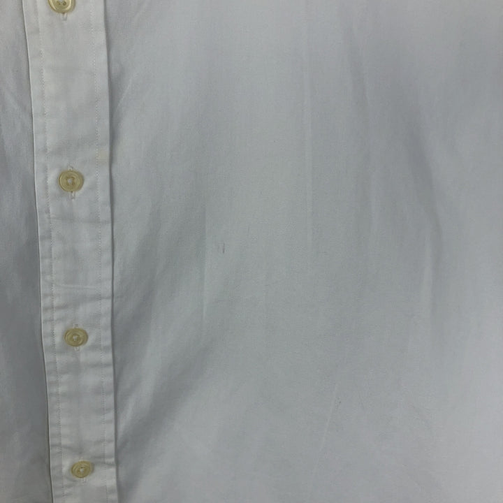 Ralph Lauren YARMOUTH long sleeve button down shirt, men's size L cotton white type Vintage Second Hand