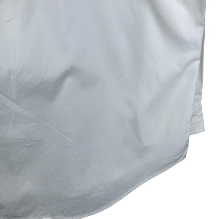 Ralph Lauren YARMOUTH long sleeve button down shirt, men's size L cotton white type Vintage Second Hand