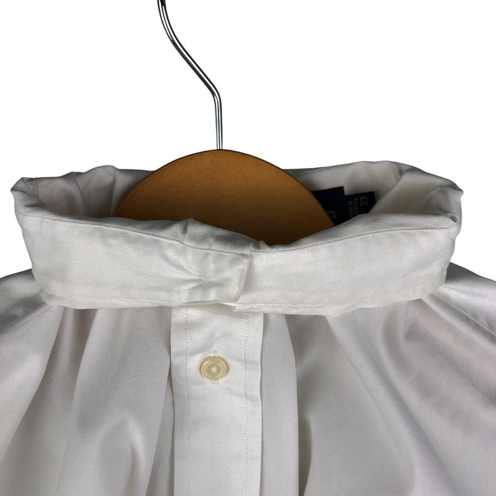 Ralph Lauren YARMOUTH long sleeve button down shirt, men's size L cotton white type Vintage Second Hand