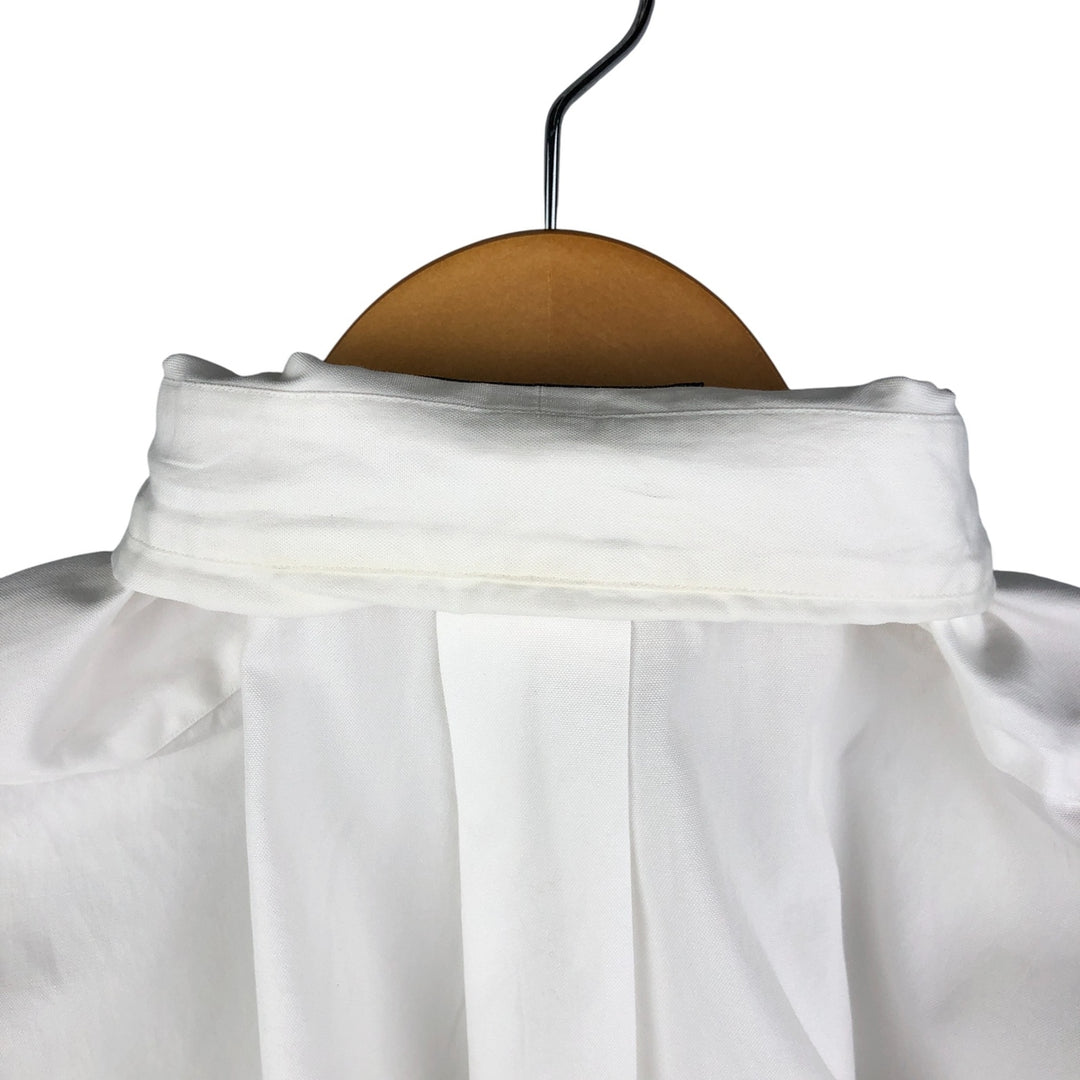 Ralph Lauren YARMOUTH long sleeve button down shirt, men's size L cotton white type Vintage Second Hand