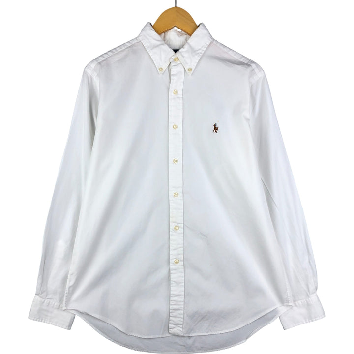 Ralph Lauren Classic Fit Long Sleeve Button Down Shirt, Men's Size L cotton white type Vintage Second Hand