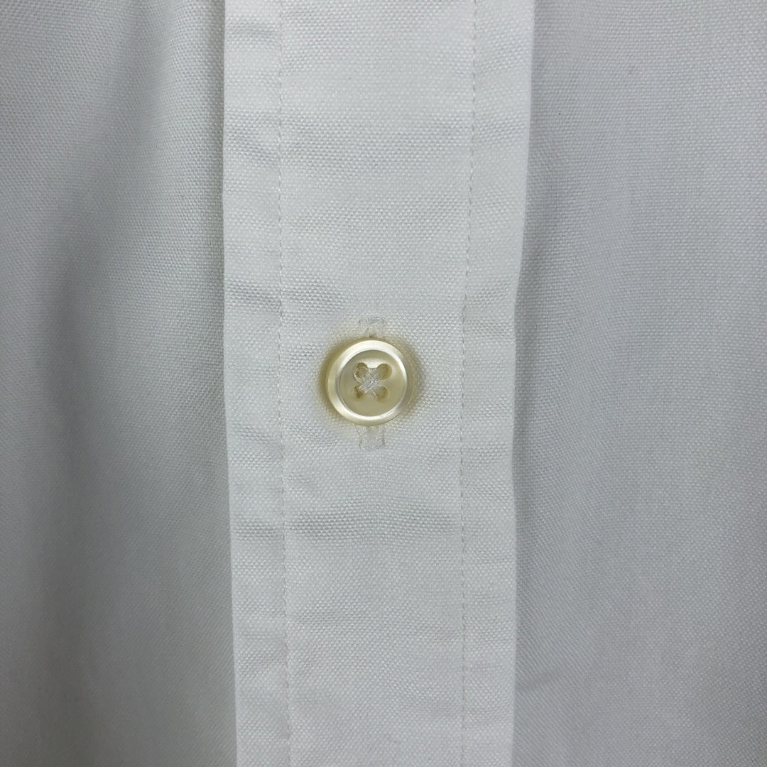 Ralph Lauren Classic Fit Long Sleeve Button Down Shirt, Men's Size L cotton white type Vintage Second Hand