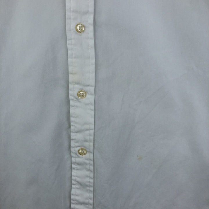 Ralph Lauren Classic Fit Long Sleeve Button Down Shirt, Men's Size L cotton white type Vintage Second Hand