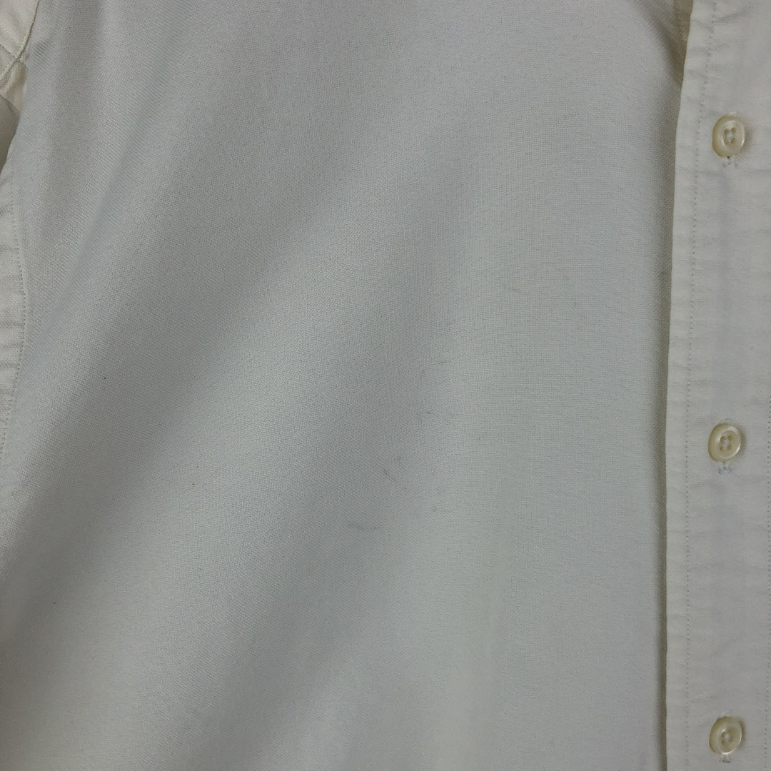 Ralph Lauren YARMOUTH long sleeve button down shirt, men's size L cotton unbleached Vintage Second Hand