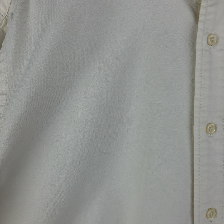 Ralph Lauren YARMOUTH long sleeve button down shirt, men's size L cotton unbleached Vintage Second Hand