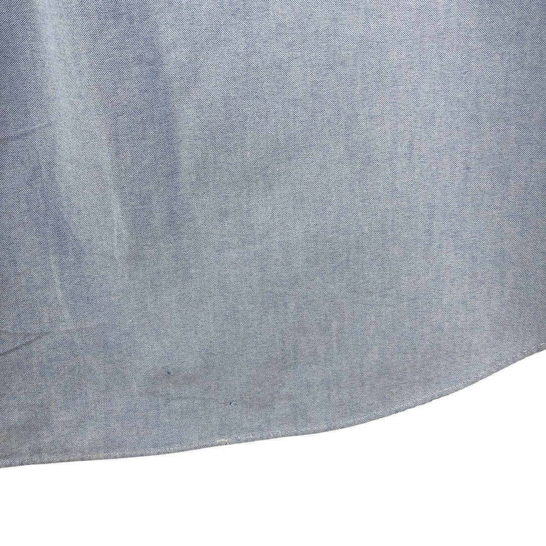 Ralph Lauren POLO GOLF long-sleeved button-down shirt, men's size L cotton Blue type light blue Vintage Second Hand