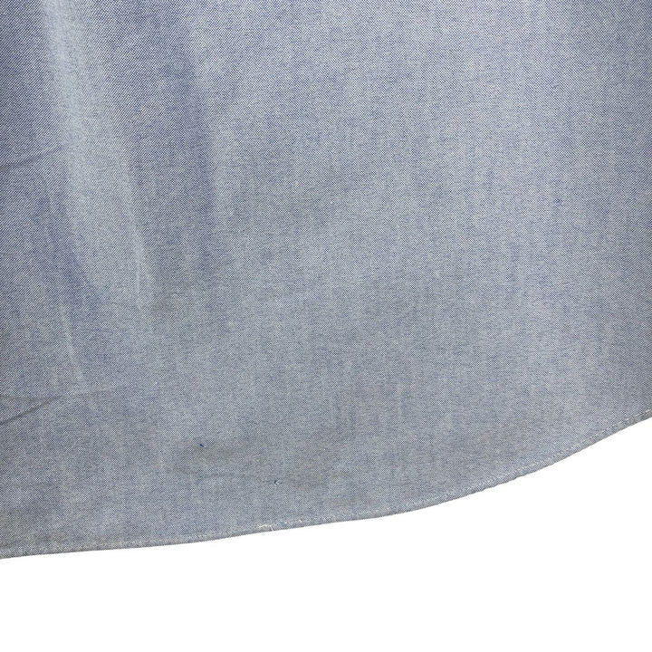 Ralph Lauren POLO GOLF long-sleeved button-down shirt, men's size L cotton Blue type light blue Vintage Second Hand