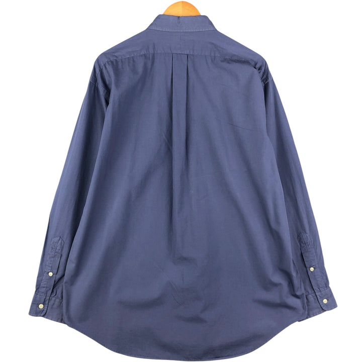 Ralph Lauren BLAKE long sleeve button down shirt, men's size L cotton Purple type blue-purple Vintage Second Hand