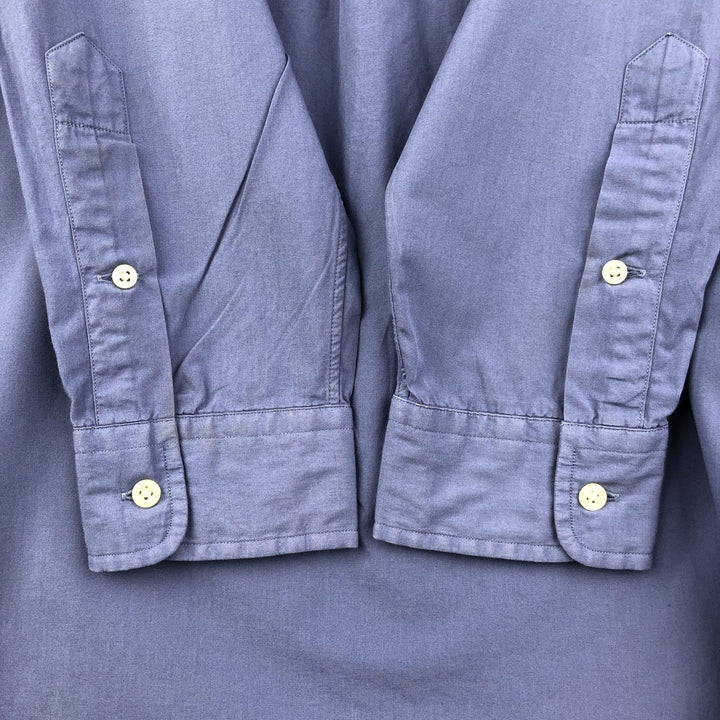 Ralph Lauren BLAKE long sleeve button down shirt, men's size L cotton Purple type blue-purple Vintage Second Hand
