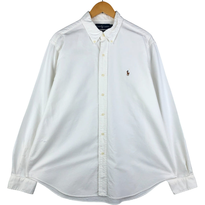Ralph Lauren Classic Fit Long Sleeve Button Down Shirt Men's XL cotton white type Vintage Second Hand