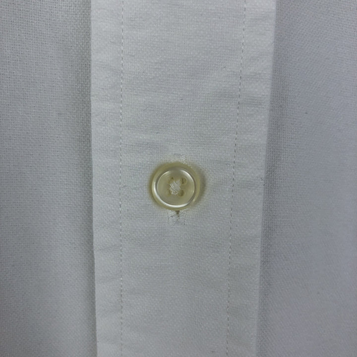 Ralph Lauren CUSTOM FIT long sleeve button down shirt, men's size M cotton white type Vintage Second Hand