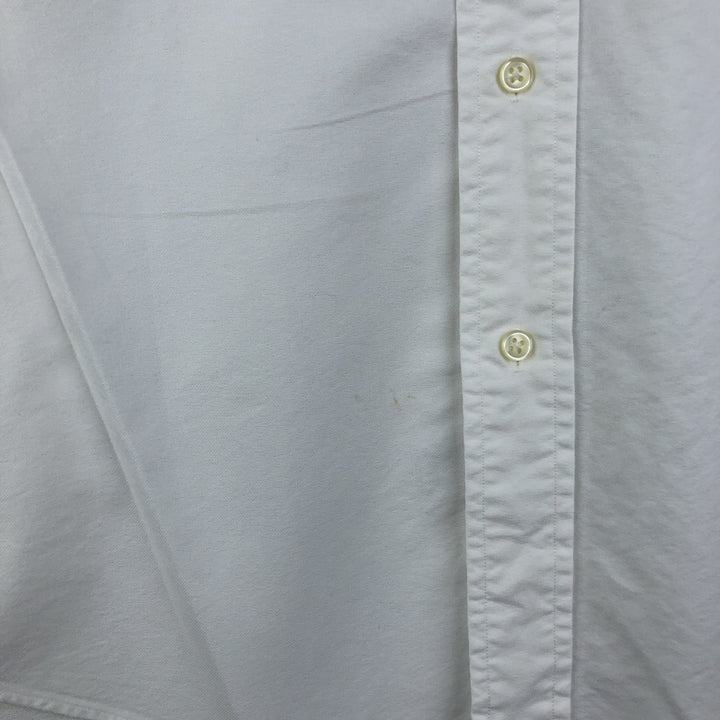 Ralph Lauren CUSTOM FIT long sleeve button down shirt, men's size M cotton white type Vintage Second Hand