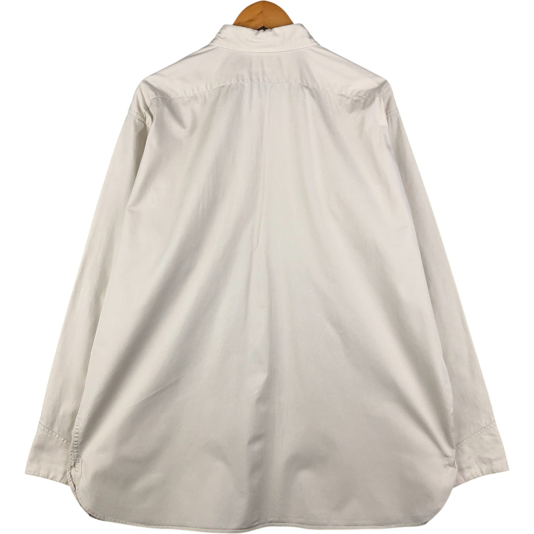 Ralph Lauren POLO by Ralph Lauren TOBIAS long sleeve safari shirt, men's XL size cotton ivory Vintage Second Hand