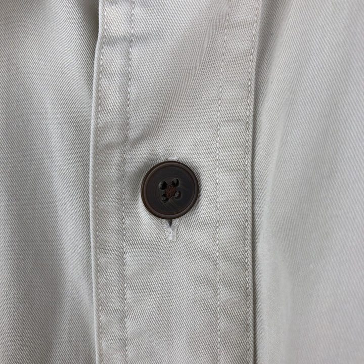 Ralph Lauren POLO by Ralph Lauren TOBIAS long sleeve safari shirt, men's XL size cotton ivory Vintage Second Hand